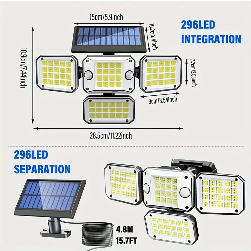 Luz solar con control remoto – práctica, moderna y sin consumo eléctrico.