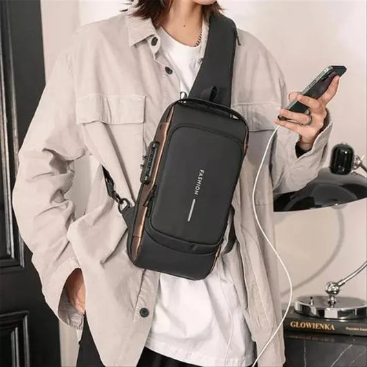 Bandolera Antirrobo Impermeable con Cerradura