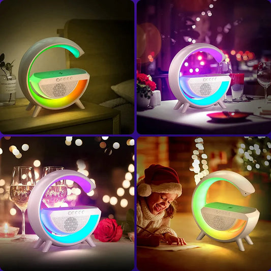 Multifunctional Speaker with Premium Lamp and Wireless Charger