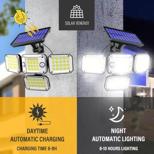 Luz solar con control remoto – práctica, moderna y sin consumo eléctrico.